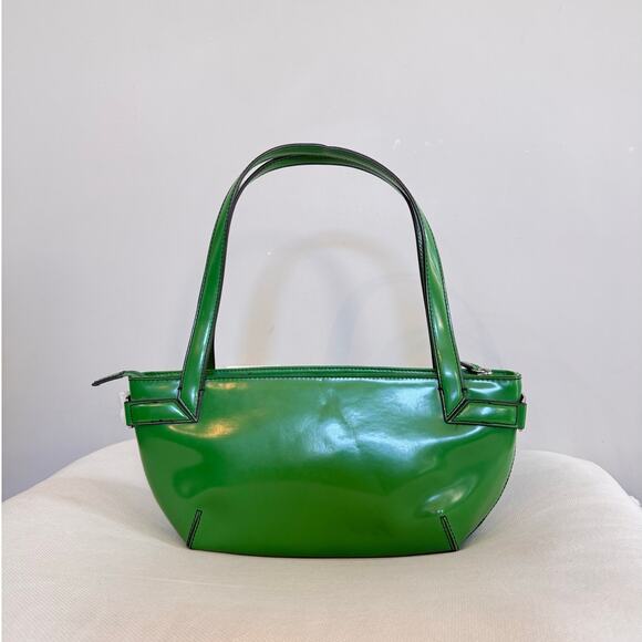 DKNY Y2K Green Leather Shoulder Bag - Picture 2 of 9